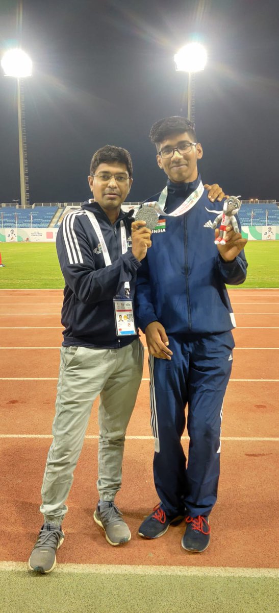 It is another medal for 🇮🇳 as SAI Gandhinagar trainee SIDHARTH KAHAR wins SILVER🥈 in Javelin Throw (F-35 category) at AYPG2021

Congratulations champ! 🥳🤩

@indiasports @media_SAI @ParalympicIndia @kheloindia @asianparalympic
#paraathlete #parachampion