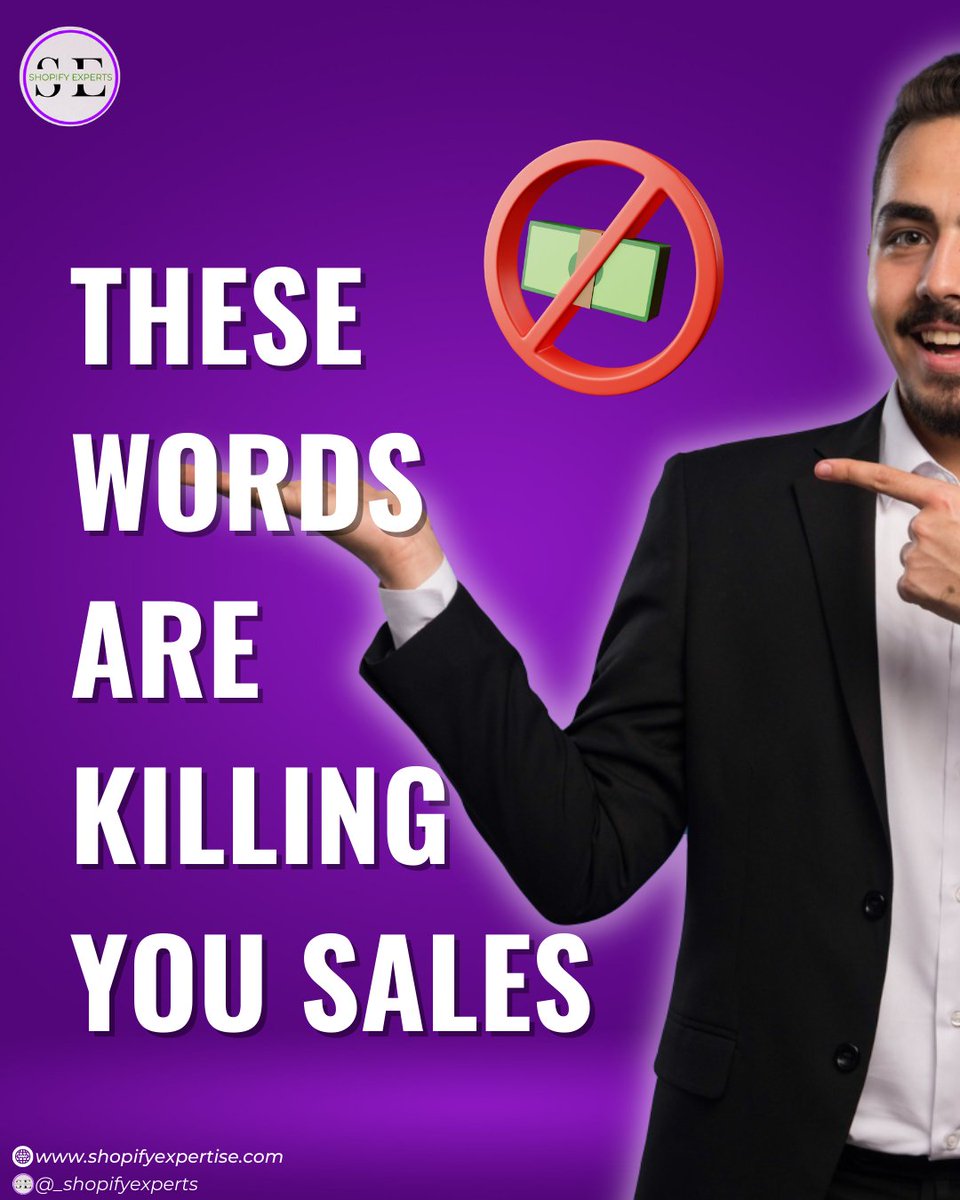 _shopifyexperts's tweet image. These words are Killing your sales.

#Sales 
#onlineshopping 
#salestips