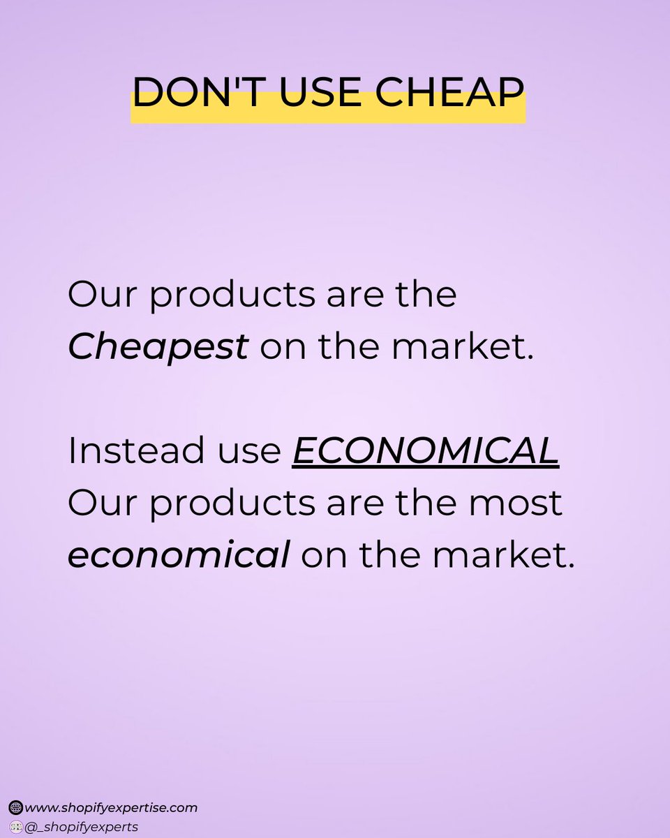 _shopifyexperts's tweet image. These words are Killing your sales.

#Sales 
#onlineshopping 
#salestips