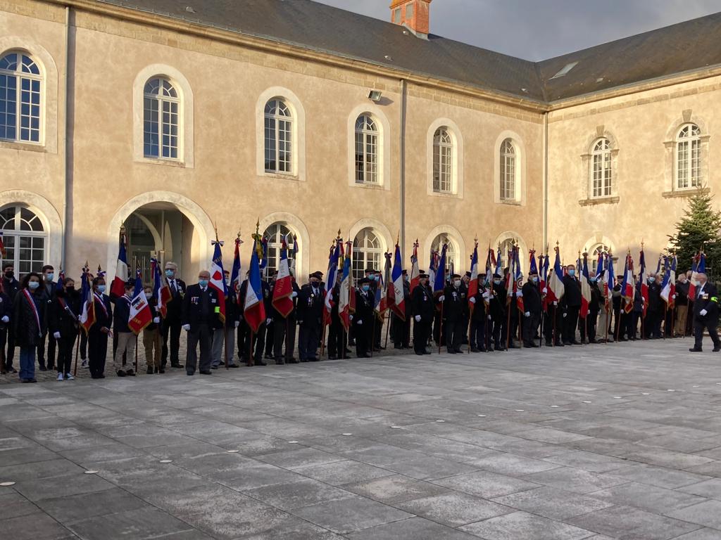 a_leboeuf's tweet photo. En ce 5 décembre, 200 portes-drapeaux étaient réunis à La Roche-sur-Yon puis à l'Hôtel du Département pour rendre #hommage aux Morts pour la France pendant la guerre d’Algérie et des combats du Maroc et de la Tunisie.
#commemoration https://t.co/K8R6KscjkU