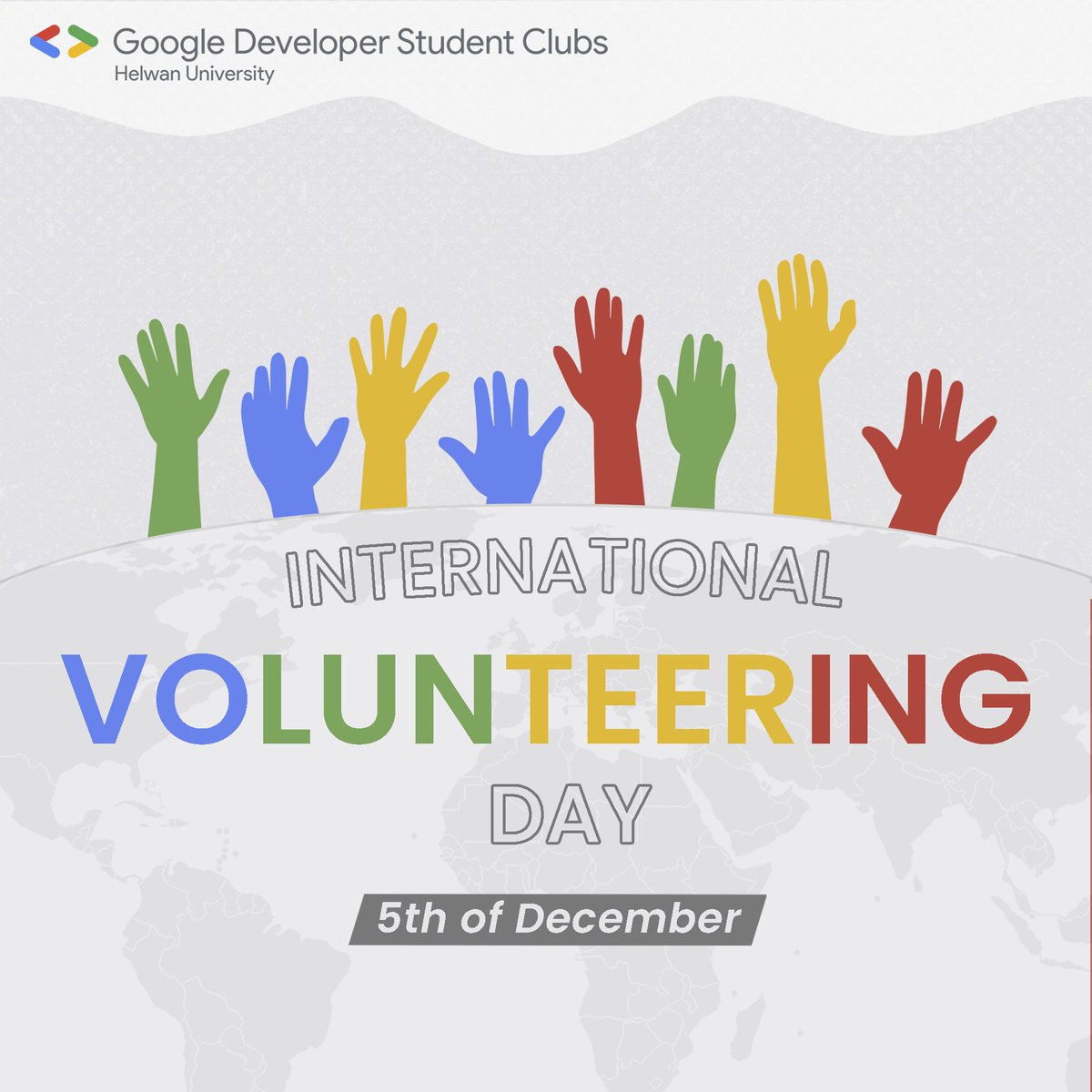 Dsc_Helwan's tweet photo. Volunteering is not just a great way to serve and give back to the community, It's changing your life!

Volunteering is a great opportunity to socialize, network, acquire new skills, meet new people, and make you achieve some goals!✨

#international_volunteer_day
#GDSC_Helwan https://t.co/TlNMrHQ9s8