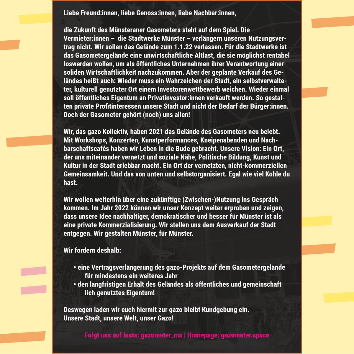 gazometer tweet media