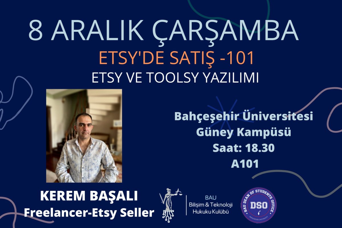 8 Aralık Çarşamba günü Kerem Başalı ile gerçekleştireceğimiz etkinliğimize herkesi bekliyoruz.