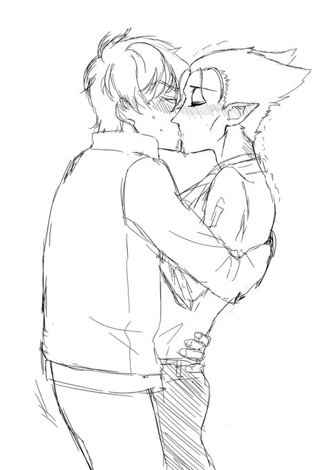おふろさんとの賭けに負けて描いたキスをするロナドラ 