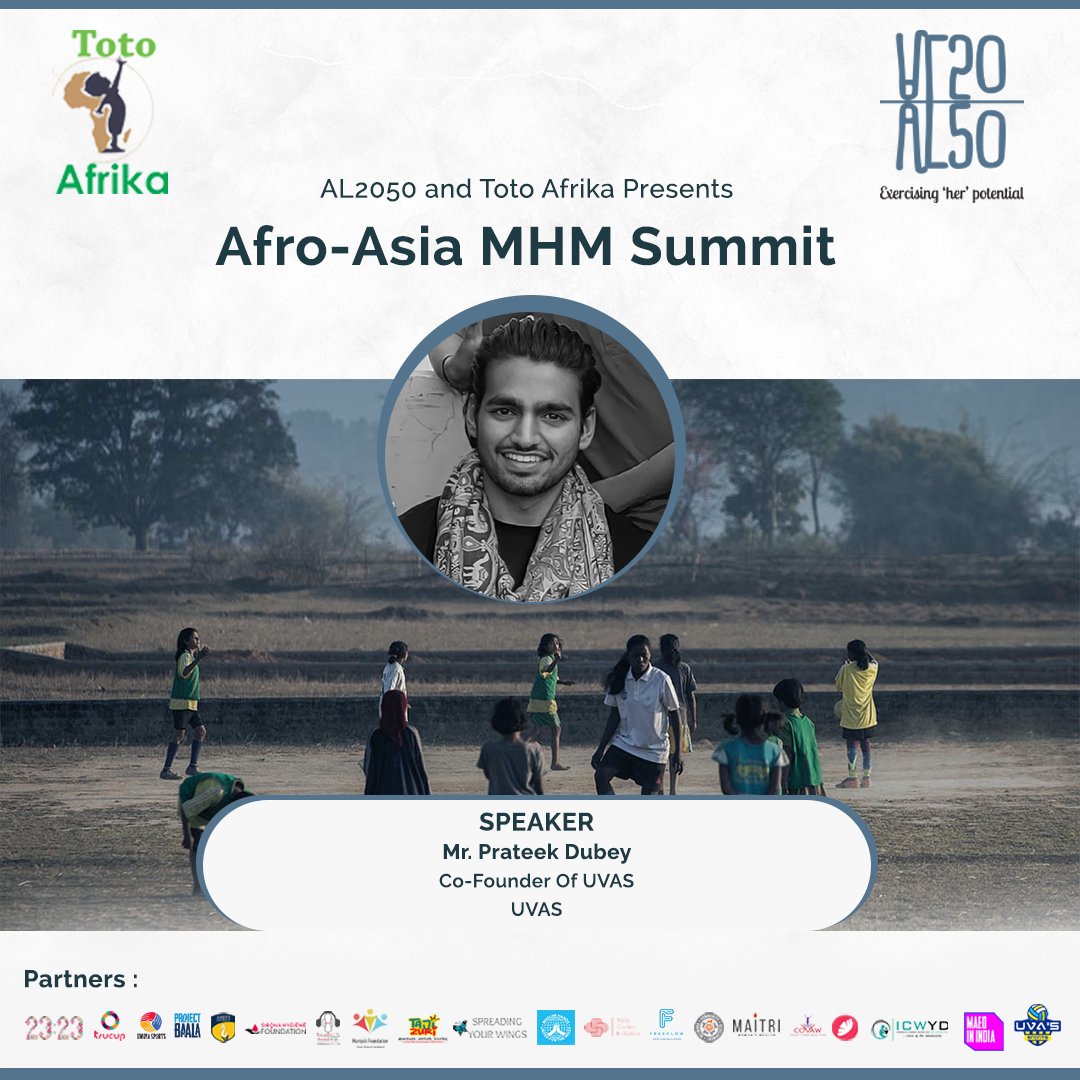 al50foundation's tweet photo. Speakers
Ms. Anuhya Korrapati
Ms. Irene Kigathi
Ms. Leonidah Ayuma
Mr. Prateek Dubey
Let’s heal each other over the stigma around “#Periods
REGISTER NOW: https://t.co/StIEHL6ujH
#TotoAfrika #AL50 #AfroAsiaMHMSummit #JoinTheConversation
@TotoAfrika1 https://t.co/NtjouIWxLi
