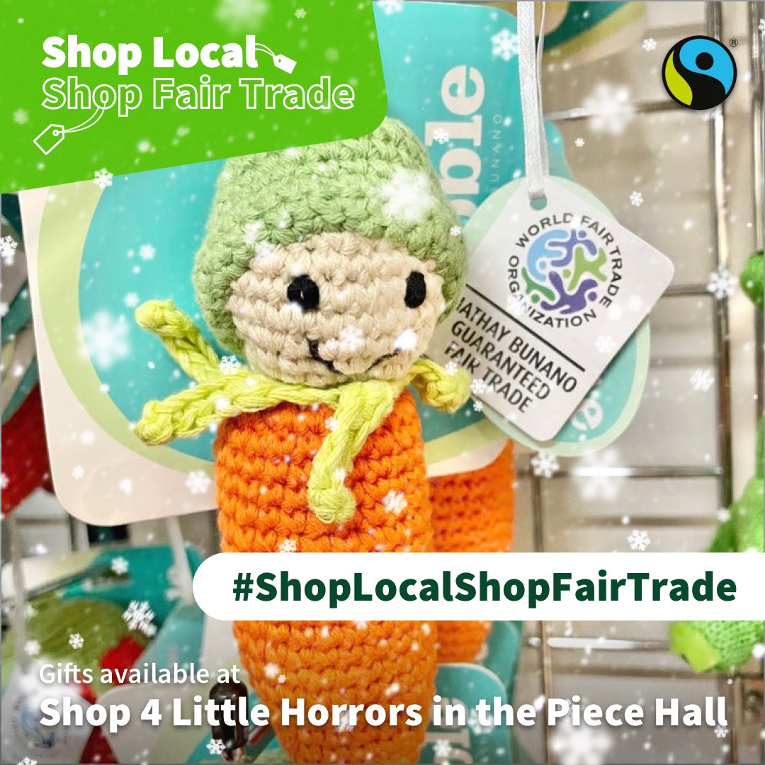 FairtradeHxUK's tweet photo. The Shop 4 Little Horrors @shop4lh at @ThePieceHall has some beautiful #FairTrade decorations and soft toys, ideal for ethical stocking fillers. Follow the #ShopLocalShopFairTrade campaign for more Xmas gift inspiration! @FairtradeUK https://t.co/3eH7xqwWDZ