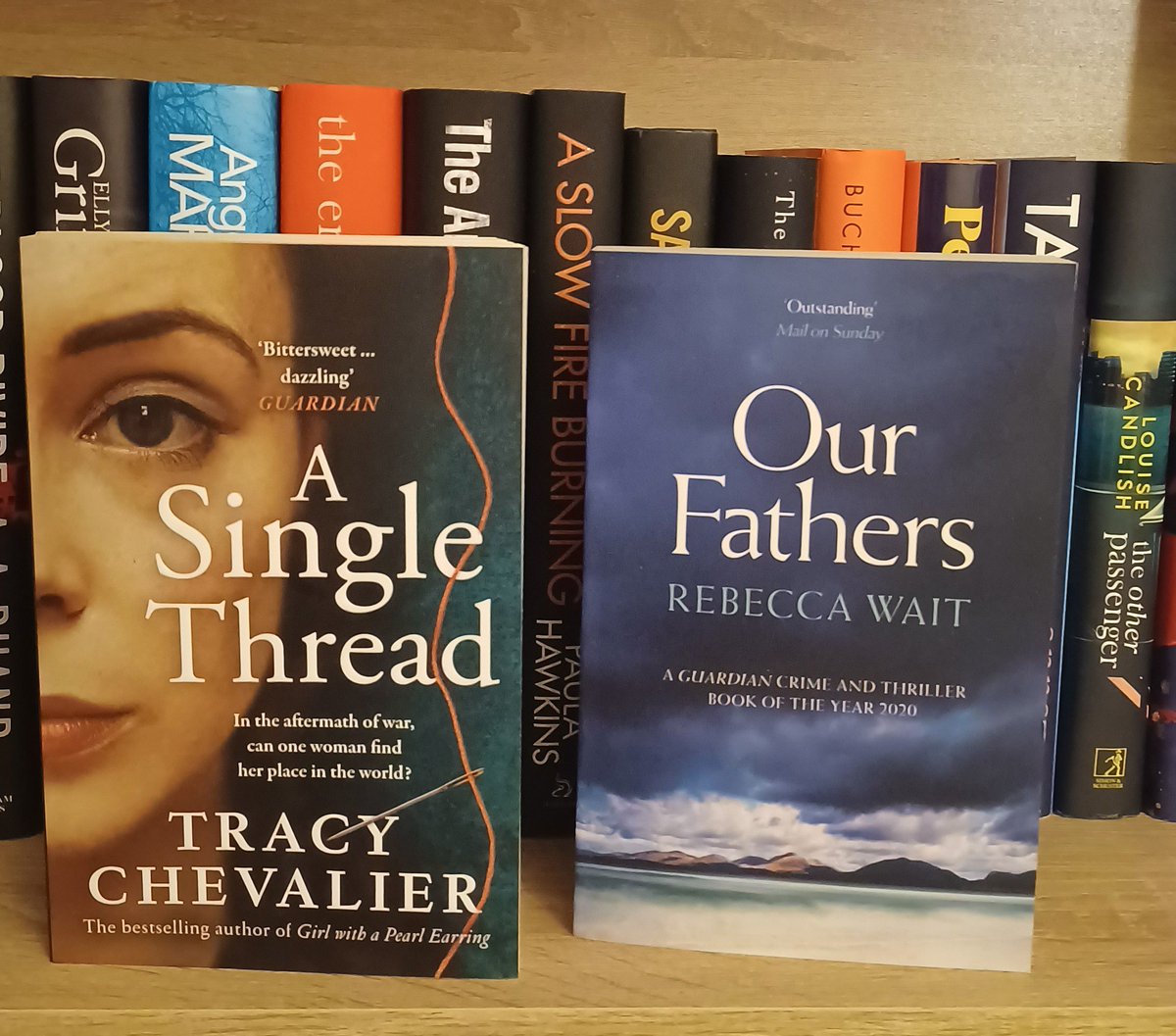 janice_whitfiel's tweet photo. Really enjoyed reading Violet's journey in #ASingleThread @Tracy_Chevalier 😊 😍 Next up is #OurFathers #RebeccaWait https://t.co/ceBmQEXF5b