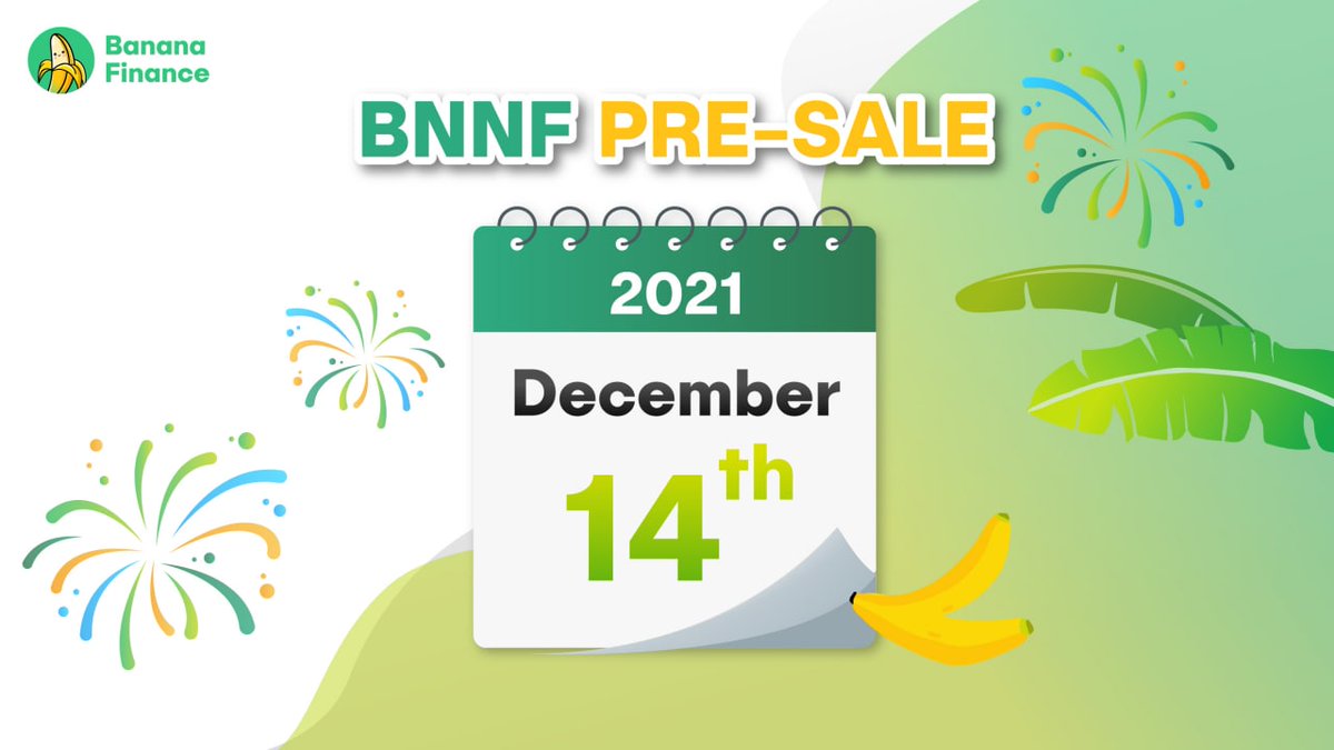 counting down to the BNNF #Presale together with us on bananafinance.org 🎊