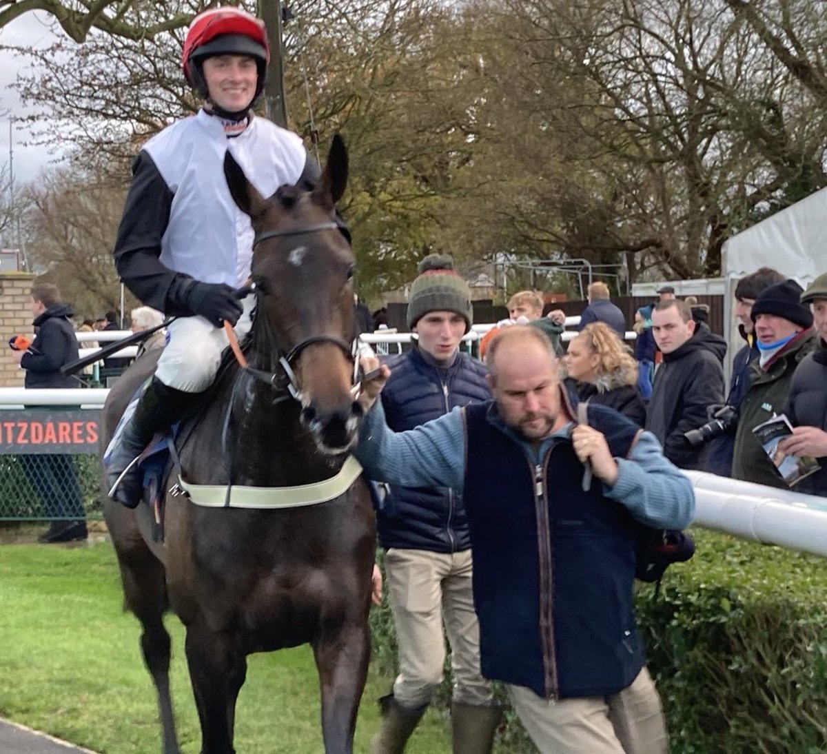 Neil King (@neilkingracing) on Twitter photo A special win today in the listed bumper <a href="/Huntingdon_Race/">Huntingdon Racecourse</a>. Malina Jamila, a homebred by the late, legendary, Godfrey Maundrell, our former neighbour, owned by Angie Maundrell, Tom Andrews and Andrew & Anne Sawyer, & Led up by Paul Thompson, who has known her since day1 as a foal! A special win today in the listed bumper <a href="/Huntingdon_Race/">Huntingdon Racecourse</a>. Malina Jamila, a homebred by the late, legendary, Godfrey Maundrell, our former neighbour, owned by Angie Maundrell, Tom Andrews and Andrew & Anne Sawyer, & Led up by Paul Thompson, who has known her since day1 as a foal!