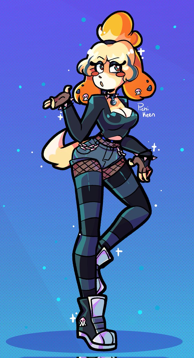 Pichikeen's tweet image. Goth Isabelle 💙