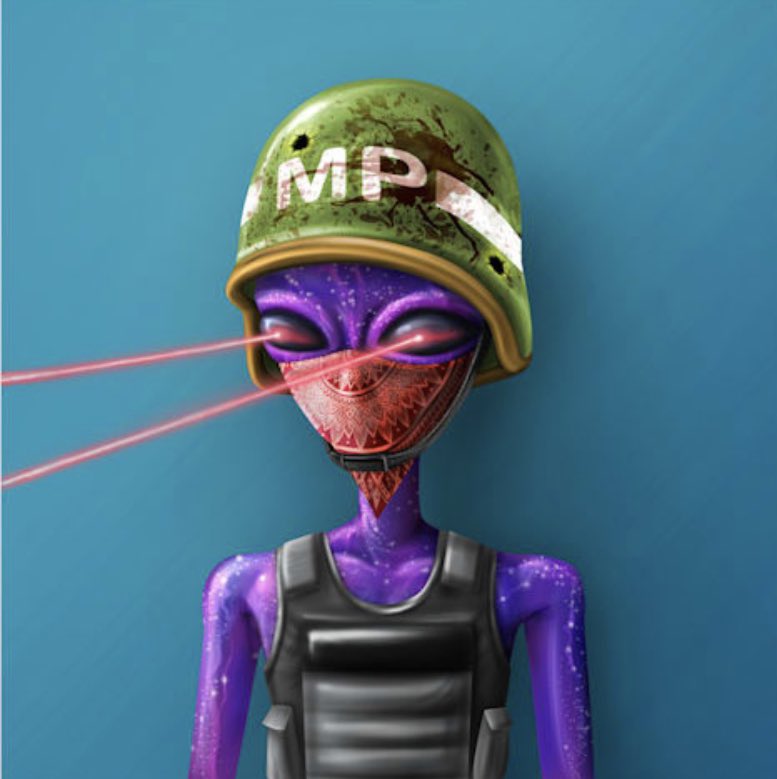 MetagreysNFT's tweet photo. Because who doesnโt love a purple galaxy gangster laser eyes MetaGrey? ๐ I sure do!
Happy Sunday ๐
#MetaGreysNFT #NFT #nftart #NFTCommunity #NFTGiveaway #NFTartists #NFTshill #NFTdrop #Aliens #ufotwitter #openseaart https://t.co/SVhsHeRGVY