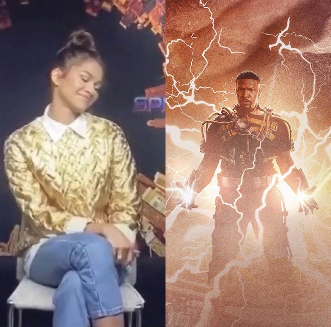 ruesschafer's tweet photo. zendaya is the QUEEN of references https://t.co/0I8nuQuL6s