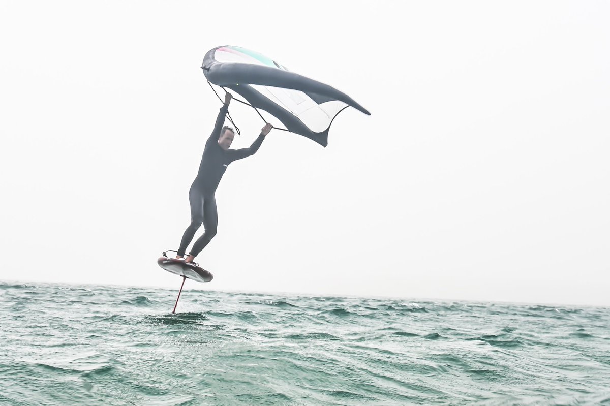wesleyfourie's tweet photo. Misty conditions set the tone for an amazing #wingfoil session #langebaan #SouthAfrica #wingboard https://t.co/4nh204YYXh