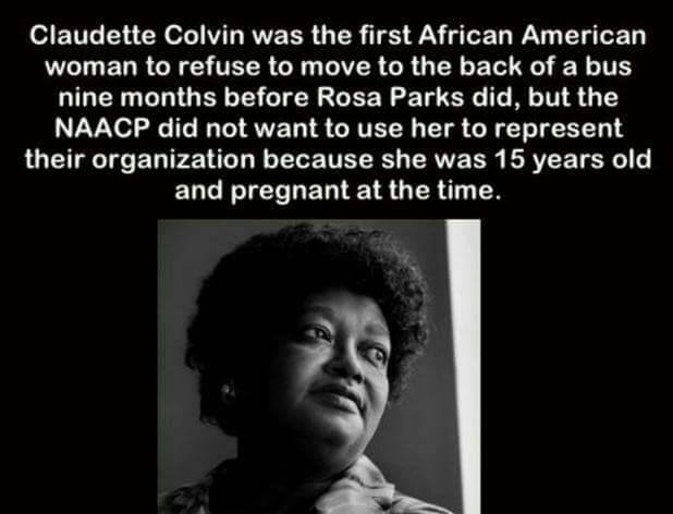 Did you know? #ClaudetteColvin #CivilRightsMovement #BusBoycott #blackwomenhistory #montgomerybusboycott #economicsanction