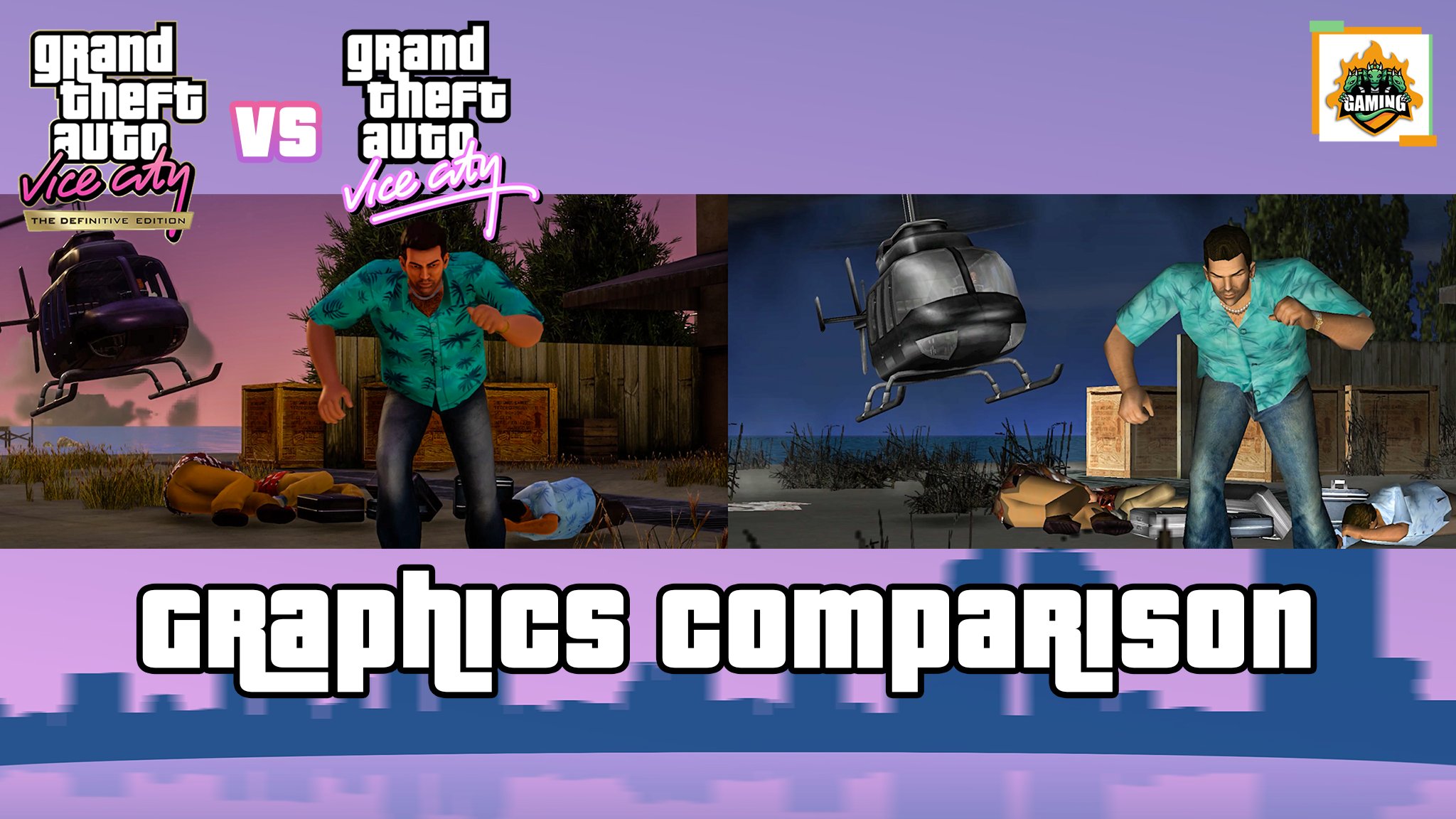 Grand Theft Auto: Vice City – The Definitive Edition Comparison Video 