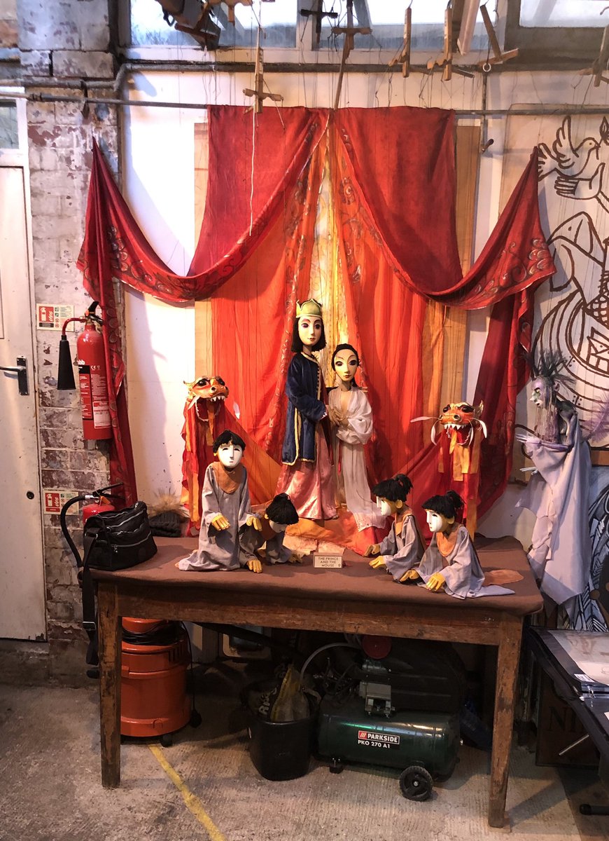 MattHemley's tweet image. Daughter &amp;amp; I loved The Storm Whale at Little Angel this afternoon. The icing on the cake was being invited into the theatre’s workshop by a woman who my 5yo had waved at through the window. Turned out to be the theatre’s founder, Lyndie Wright! And we got our own little show😍