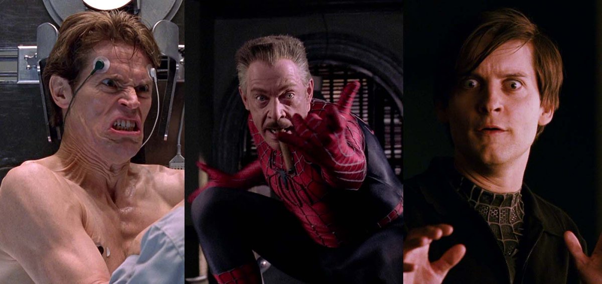 Gonkz's tweet photo. After an unintended lengthy absence, we've restarted the movie podcast again. Our latest episode revisits the goofy original Spider-man trilogy which we had a ton of fun discussing. #PopcornNotIncluded
https://t.co/yFw3TWlYTa https://t.co/Buowbcuw94