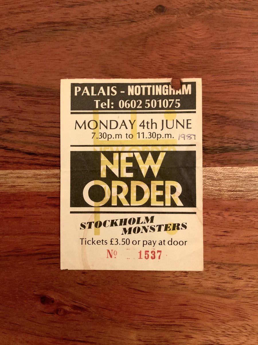 TimPhilips9's tweet image. Old gig ticket..New Order at the Nottingham Palais.
1984.
Blue Monday.

#Nottingham #JoyDivision #NewOrder