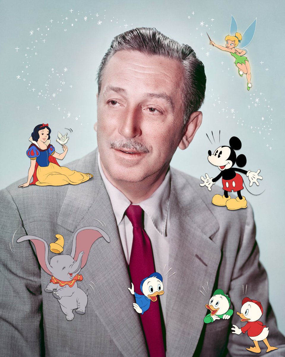 On this day in 1901, the world got a little more magical. ✨ Happy Birthday to Walt Disney!