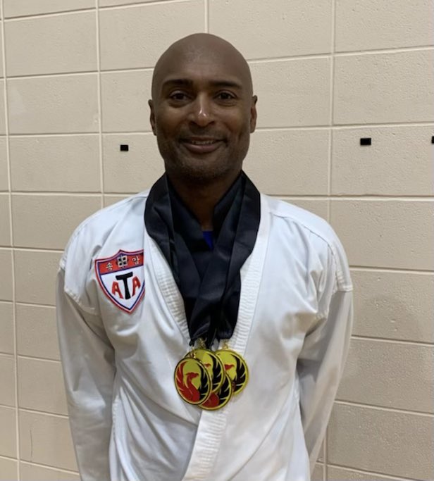 AntronBrown's tweet photo. Happy to report that I was able to take home 1st in sparring, 1st in combat, 2nd in weapons form, and 3rd in forms. Hard work pays off. #GettingDownWithBrown https://t.co/yZr28wEgry