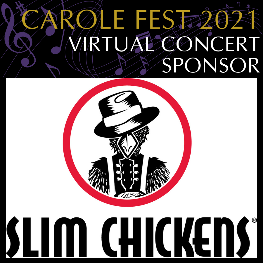 CSSHopeGoodLife's tweet photo. Thanks Slim Chickens for being a Carole Fest 2021 Virtual Concert Sponsor! #LifeChangingChicken & #HopeintheGoodLife, a delicious duet. ๐๐คJoin us 12/19 online or @ St. John's LNK for our SGWH ๏ธ festive fundraiser-info @ https://t.co/LYX6yLMwvv. https://t.co/QMqRXs8QNY