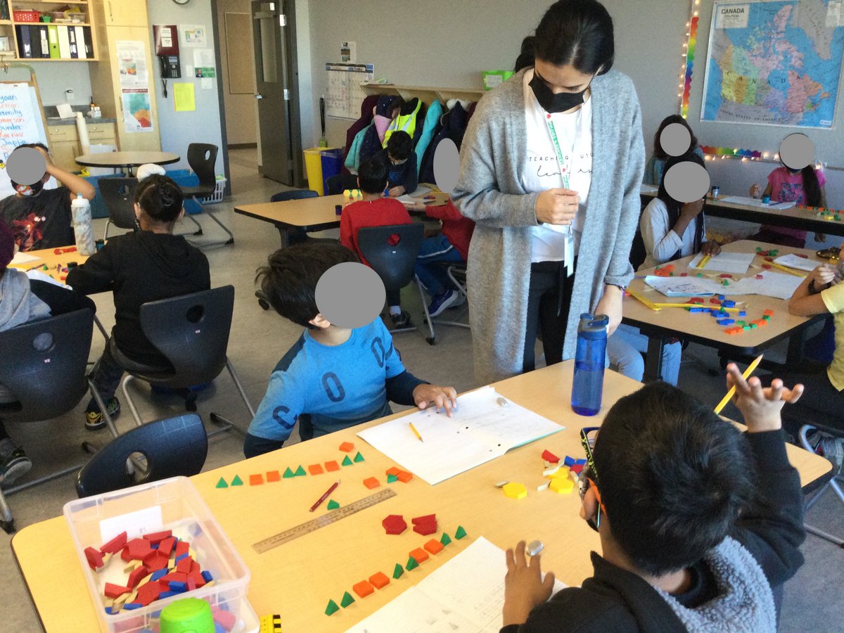 MrHuntersClass's tweet image. Last week students showed adaptability and flexibility with a classroom move and welcoming their new Pre-Service Teacher, Ms. McSorley to the class. She did a great job teaching them about fractions of a set and some new Math games.