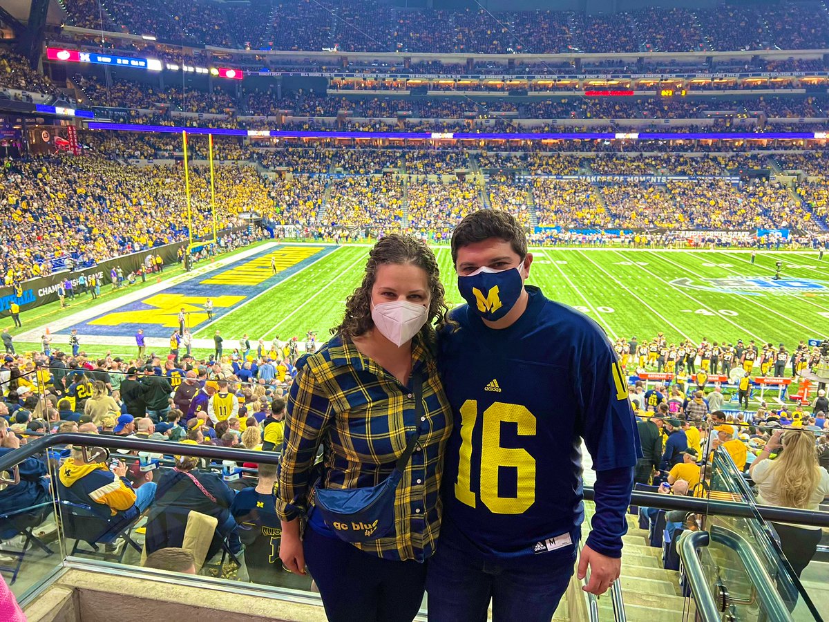 It’s GREAT to be a Michigan Wolverine 💛💙💛💙 #GoBlue #BigTenChamps <a href="/michiganalumni/">Alumni Association of the University of Michigan</a> <a href="/Carleigh_/">Carleigh</a> <a href="/gstellman/">Gabriel Stellman</a> <a href="/lcanvasser/">Leah Canvasser</a> <a href="/hrrosenthal/">Hallie Rosenthal</a> <a href="/rachel_ruderman/">Rachel Ruderman, MD, MPH</a>