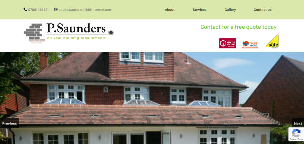 New post (Paul Saunders Builders) has been published on DVH Design - dvhdesign.co.uk/portfolio-item…