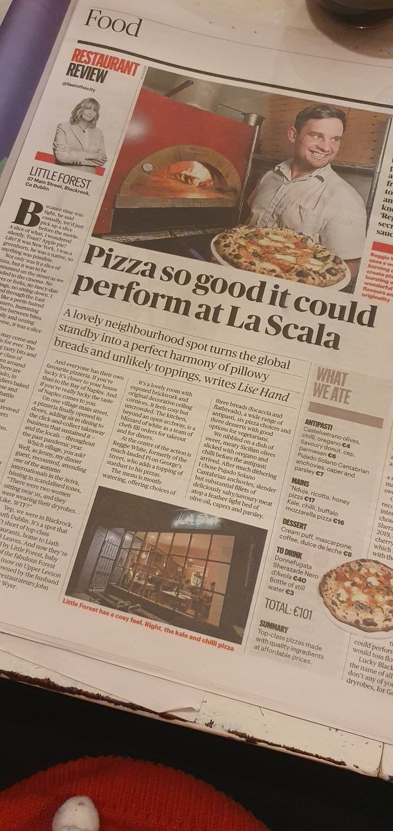 I can confirm that the pizza here could outsing Maria Callas. And the small plates are so good you could just share all of them and bypass the pizza altogether. <a href="/littleforestdub/">littleforest</a> 💙