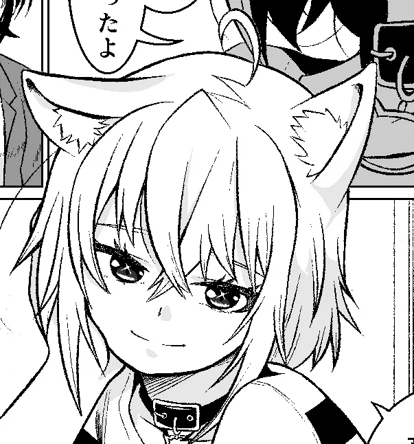 おかゆん、けっこう自信作。顔の良い女風に描けたはず。 