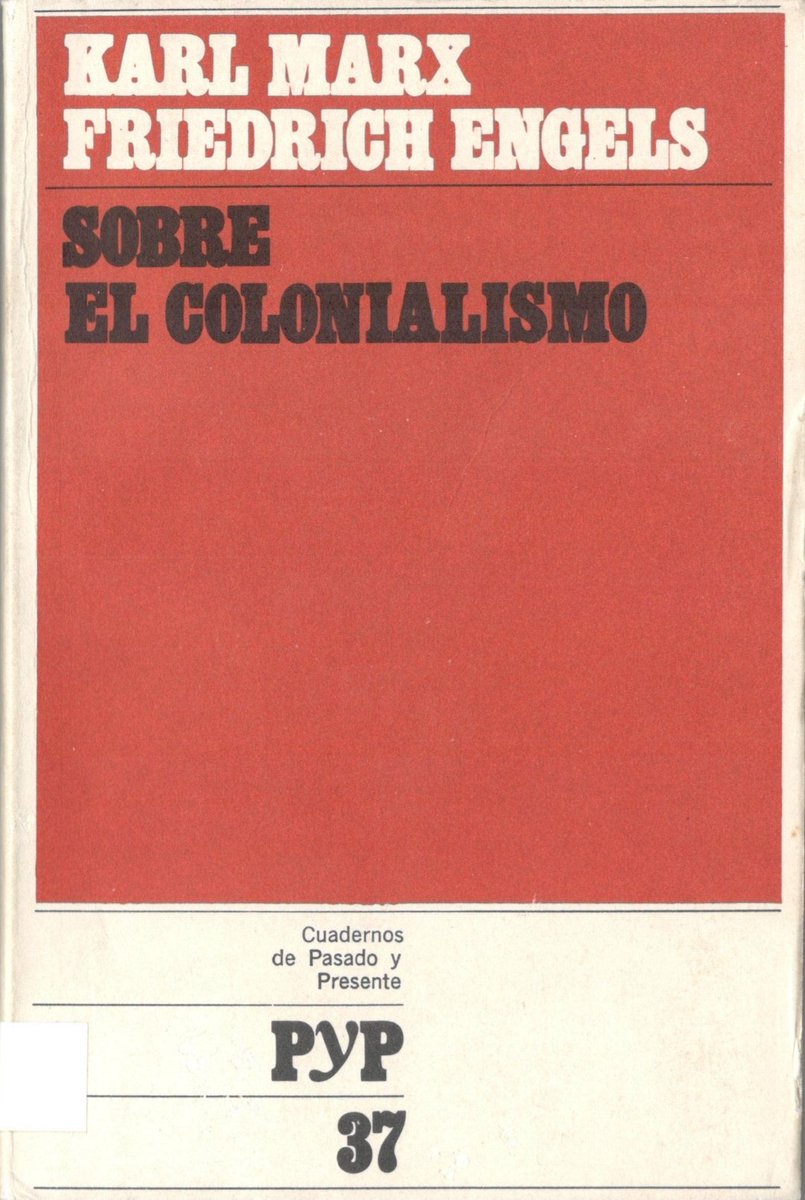 alexrfdz_'s tweet photo. Comparto otro libro difícil de encontrar ⬇️

Karl Marx y Friedrich Engels - Textos sobre el colonialismo:
https://t.co/p331eraAfw https://t.co/2iZvXfxMR8