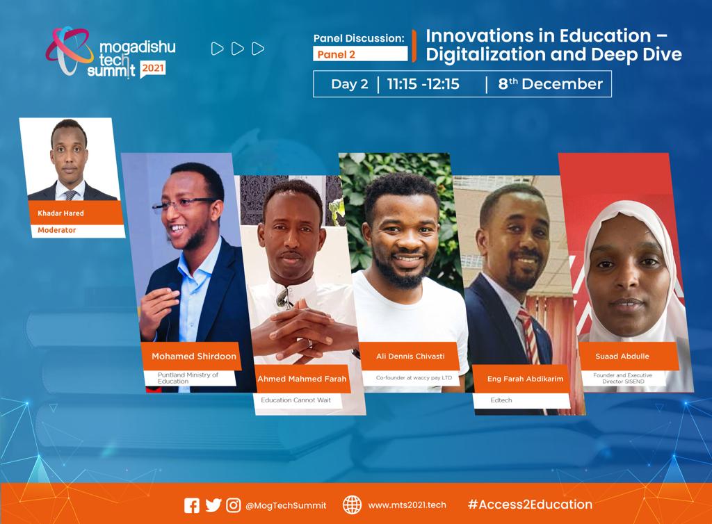 hochi_baseball's tweet photo. Meet our panelist for our “𝐈𝐧𝐧𝐨𝐯𝐚𝐭𝐢𝐨𝐧𝐬 𝐢𝐧 𝐄𝐝𝐮𝐜𝐚𝐭𝐢𝐨𝐧 - 𝐃𝐢𝐠𝐢𝐭𝐚𝐥𝐢𝐳𝐚𝐭𝐢𝐨𝐧 𝐚𝐧𝐝 𝐃𝐞𝐞𝐩 𝐃𝐫𝐢𝐯𝐞” panel which will feature:
— @khadarHared
— @MuhammedShirdon
— @realjookar
— Ali Denis Chivast
— @FarahAkarim
— @suad_Abdulle
#MTSpeakers #MTS2021 https://t.co/CAwlZT2Anf