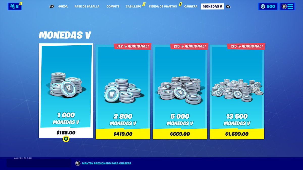 MUNDOFN31's tweet image. Los V-bucks han sufrido un pequeño aumento en sus precios