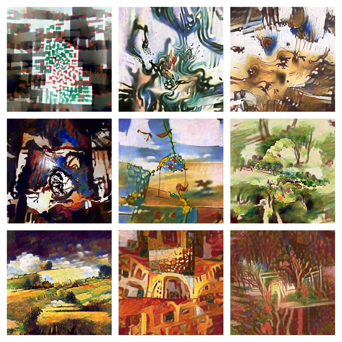 The questioning of canons in art has often led to a new stage. Impressionism and Expressionism have been heterodox styles with which we have fed our AI 🖌️🎨
#Solana  #NFTs #nftart