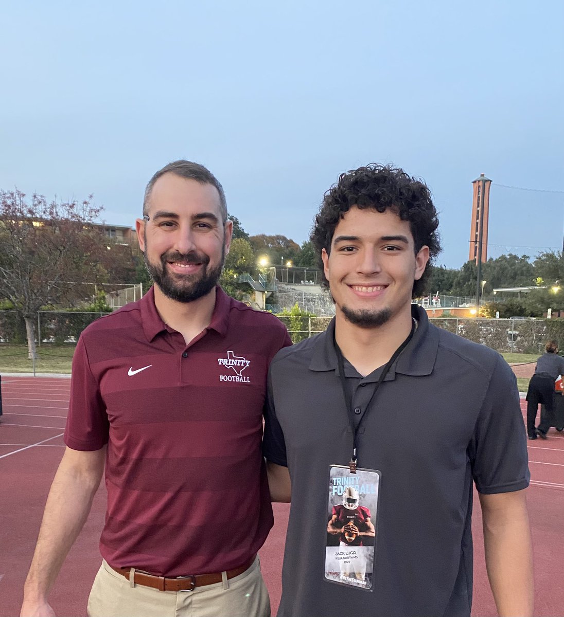 JackLugo7_2022's tweet photo. I am proud to announce that Coach Jerheme Urban has extended an offer for me to play football as a fullback/rb for Trinity University @TrinityUTigers.  I don't know what the future holds, but I will always have utmost respect for the the coaches here.  @CoachGezella, @CoachLytal https://t.co/puKthkf3n5