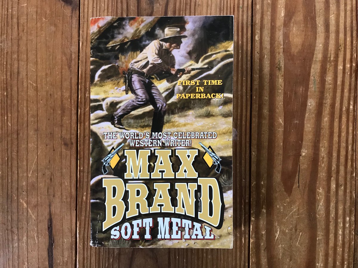 jcbruening's tweet photo. Next up: a collection of three short novels by Max Brand (the pen name of Frederick Faust): “The Red Bandanna” (1933), “His Name His Fortune” (1923), “Soft Metal” (1923). All originally appeared in WESTERN STORY MAGAZINE.
#MaxBrand #FrederickFaust #pulpwestern #amreading https://t.co/CR3Nn9Zp9f
