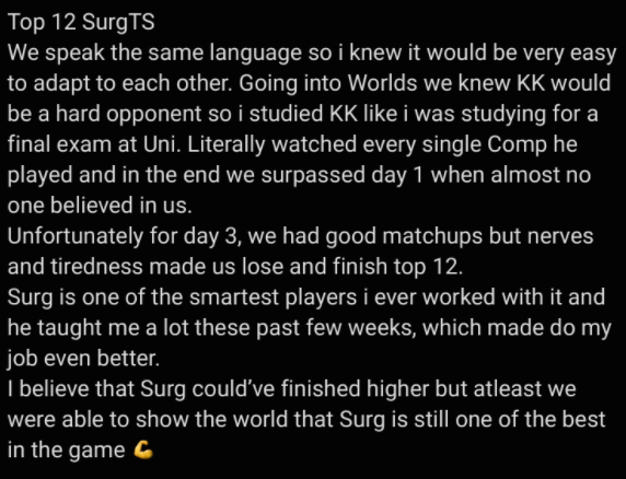 xJebuz's tweet photo. Sorry for my bad English.
The best group of players i ever worked with.
Thanks @Vitor75u @Hasiel19_CR @Surg_Ts @hazard003_  , proud of all of you 🧙‍♂️👬.
Thanks @MasterCR_ for being the best analyst in the World ❤️

I don't know what 2022 holds for me, but i will never give up! https://t.co/hDiCBW4jJD