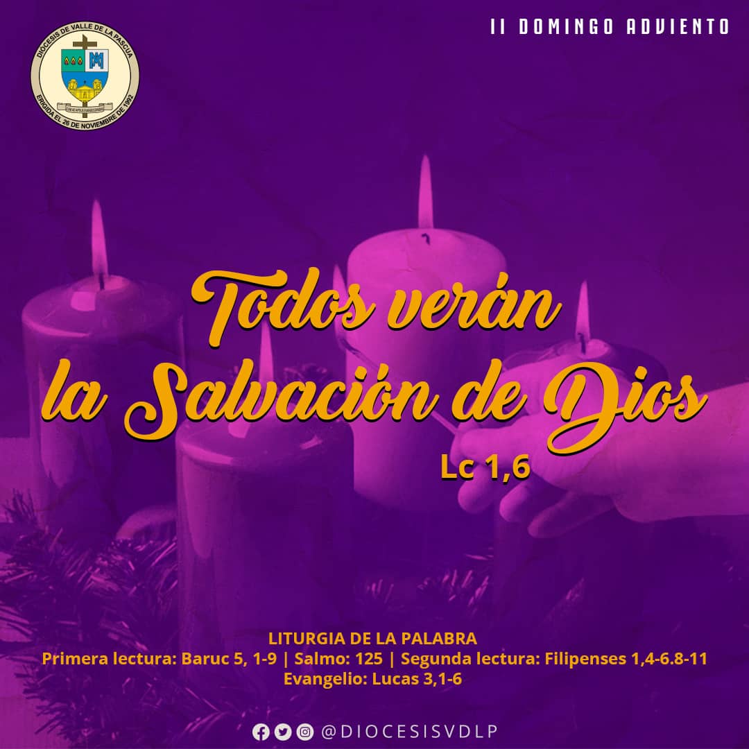 DiocesisVDLP's tweet photo. En este tiempo de Adviento, dejémonos guiar por la exhortación del Bautista: “Preparad el camino al Señor, allanad sus senderos”. Nosotros preparamos el camino del Señor y allanamos sus senderos cuando examinamos nuestra conciencia.

#DiocesisdeValledelaPascua
#Adviento https://t.co/J9o61quLwT