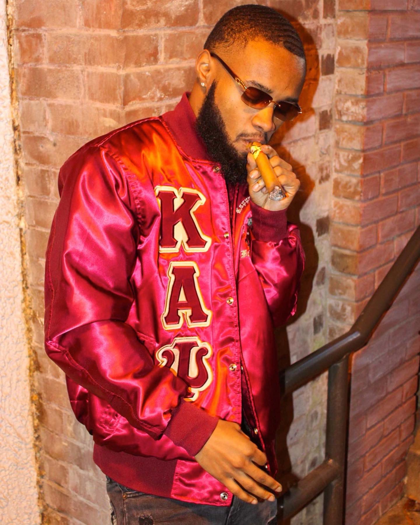 Kappa Alpha Psi Baseball Jacket (Red)