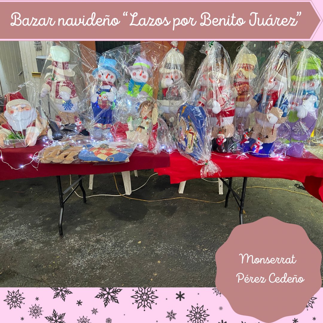 MonsePCedeno's tweet photo. En el bazar “Lazos por Benito Juárez” en dónde nos dimos cita más de 60 vecinos. Esta iniciativa pretende apoyar la economía local y promover la integración vecinal. #ConsumeBJ #MonseContigo ❄️☃️♥️ @BetanzosOficial @TaniaLariosMX @alitomorenoc @STaboadaMx https://t.co/B40aKE5OXM