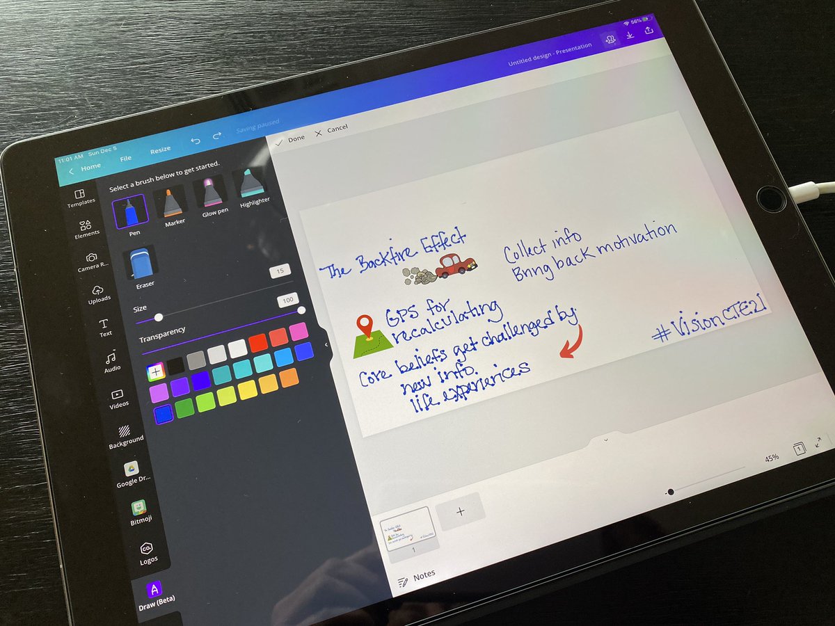 Mind blown!🤯 I’m having so much fun exploring #sketchnoting possibilities in <a href="/Canva/">Canva</a>! Game just changed and I couldn’t be more excited!! #MSDlearns #Canva #MLmagical #TLAP