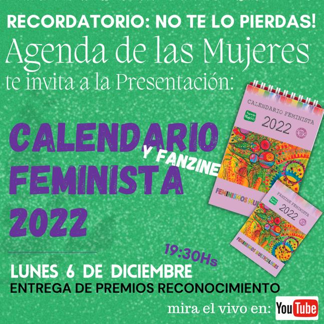 #Mañana! #Agendá!

📅💜Presentación calendario feminista 2022

👉Ingresà al link linktr.ee/ElTajo y enterate de todo

#Género #agenda #cursos #cursosonline #CursosVirtuales #educación #feminismo #feminismoargentina #argentina