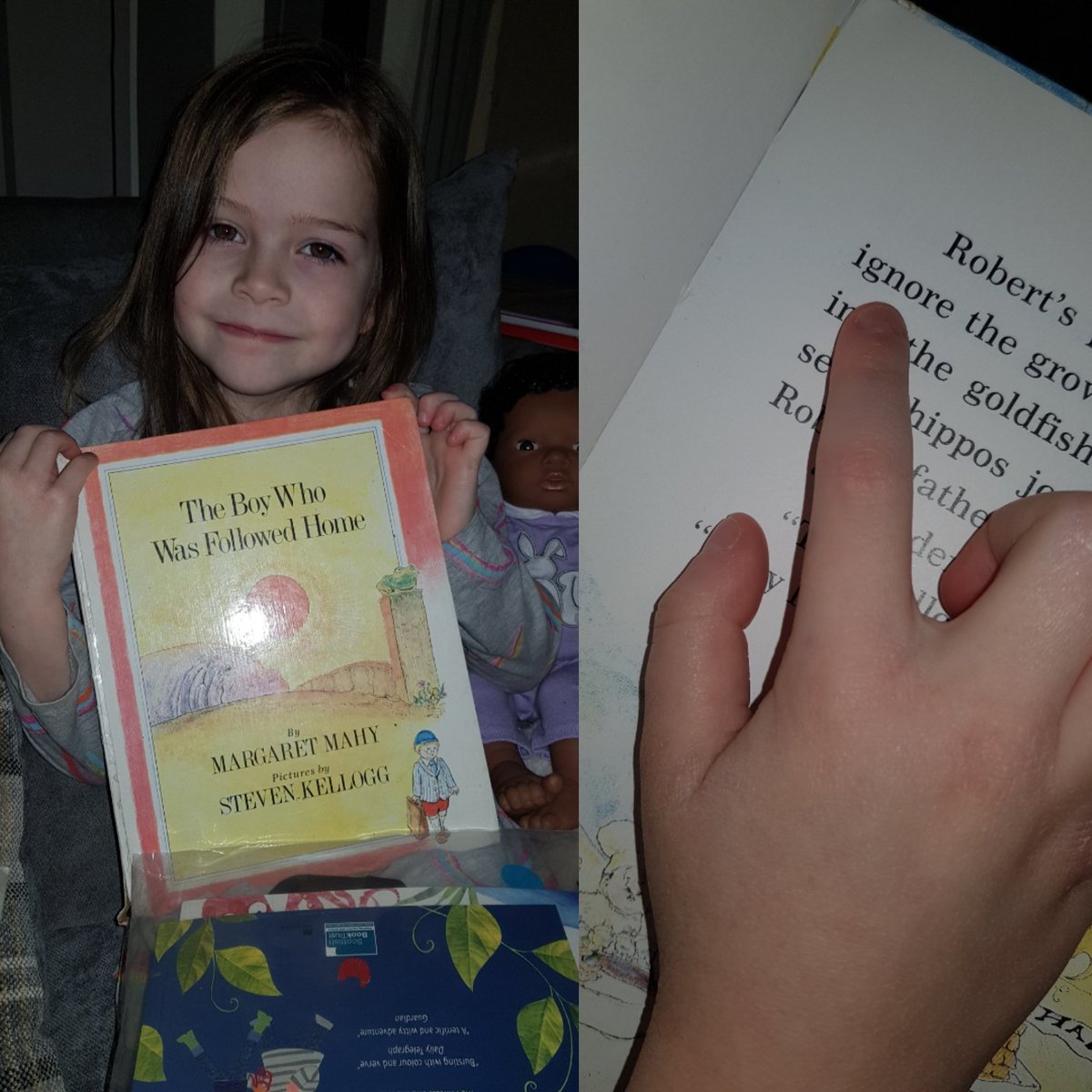 beesmummy's tweet photo. J was pleased to find a link lizard in her Big Bedtime Read book tonight. Ignore is a boost word this week. @KpsMrlewis @KnightsridgePr1 https://t.co/BxBF0Mklry