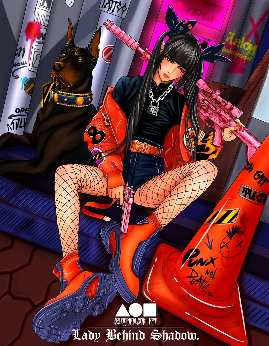 🔥Gotji×Lady behind Shadow🛹
Available on @withFND
This is my first drop.☄

🩸Reserve:0.35 ETH
foundation.app/@jeloyinkblood…

🩸See more on Opensea opensea.io/88InkbloodStud…

🩸The only thing that make me feel good is my dog and only honest ammunition⚔

#nftcollector #NFTJapan #withFND
