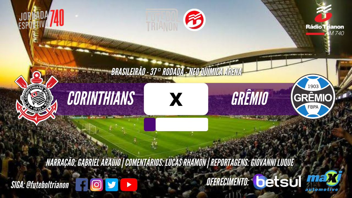 futeboltrianon's tweet photo. ESTAMOS NO AR!

Vem com a gente conferir #CORxGRE na nossa #JornadaEsportiva740! Narração de Gabriel Araújo! 

Ouça aqui: https://t.co/fXap7OAbxw https://t.co/ADGtavh8zZ