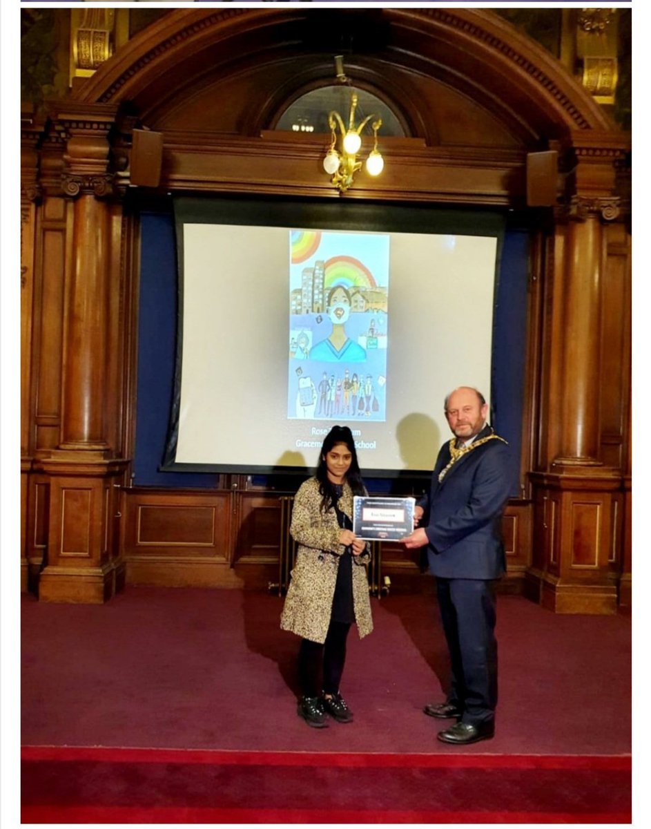 ArtsGHS's tweet photo. Well done Rose Tabassum in S1 @GracemountHigh winner of the winter windows competition #winterwindows @underbelly https://t.co/fP4qmvGgB1