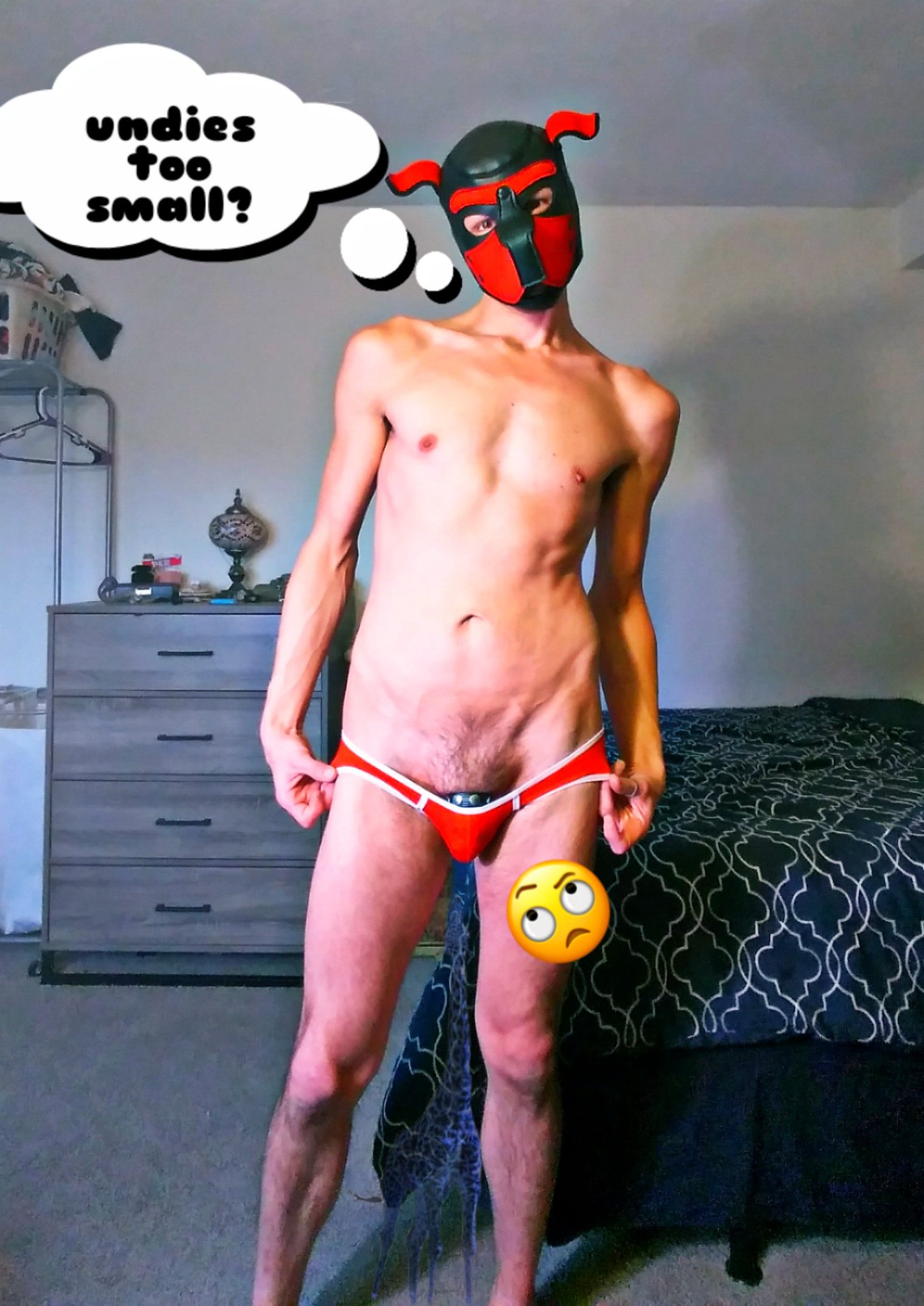 1 pic. ? help a pup out... Are these supposed to be so small? ? ...and why do I kinda like 'em?
#gaypup