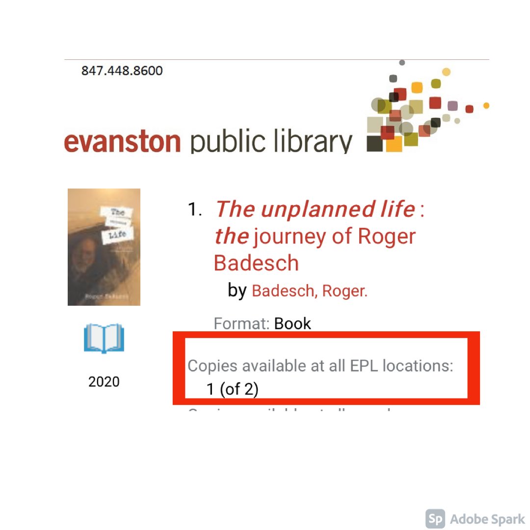 TeacherRB's tweet photo. WOW!
Our #library #campaign for #TheUnplannedLife is picking up steam - 3 of 5 copies currently #CHECKED #OUT! A #free #book for YOUR #local public library! Just let me know!! https://t.co/KJwooIDfeH
