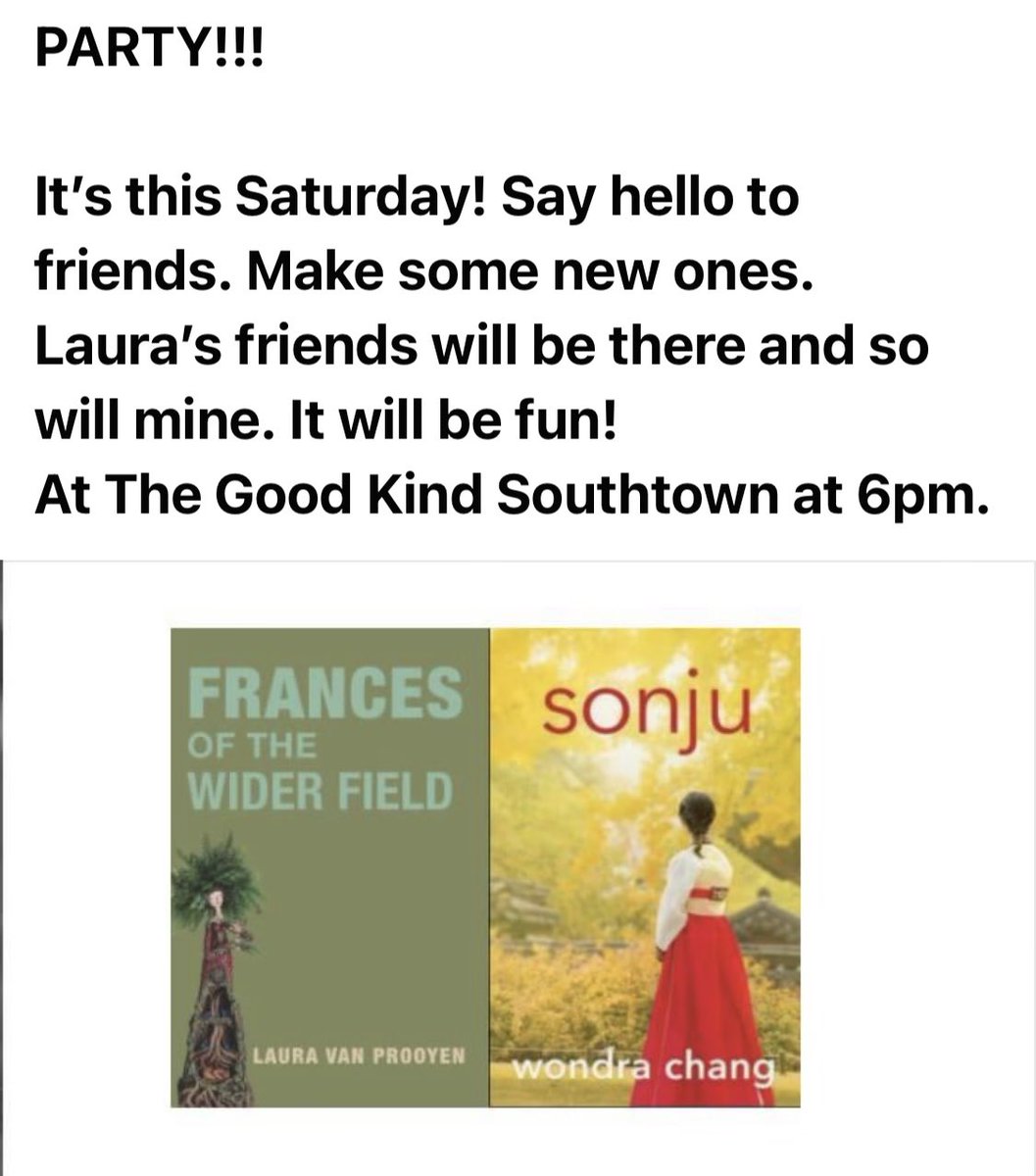 ChangWondra's tweet photo. Had a great book launch party last night at The Good Kind Southtown. San Antonio poet and publisher, Laura Van Prooyen and read from our work. It was a night—temperature in mid 70s, beautiful ground, good food surrounded by friends and family, who filled the large outdoor place. https://t.co/AfwwKHxxDc