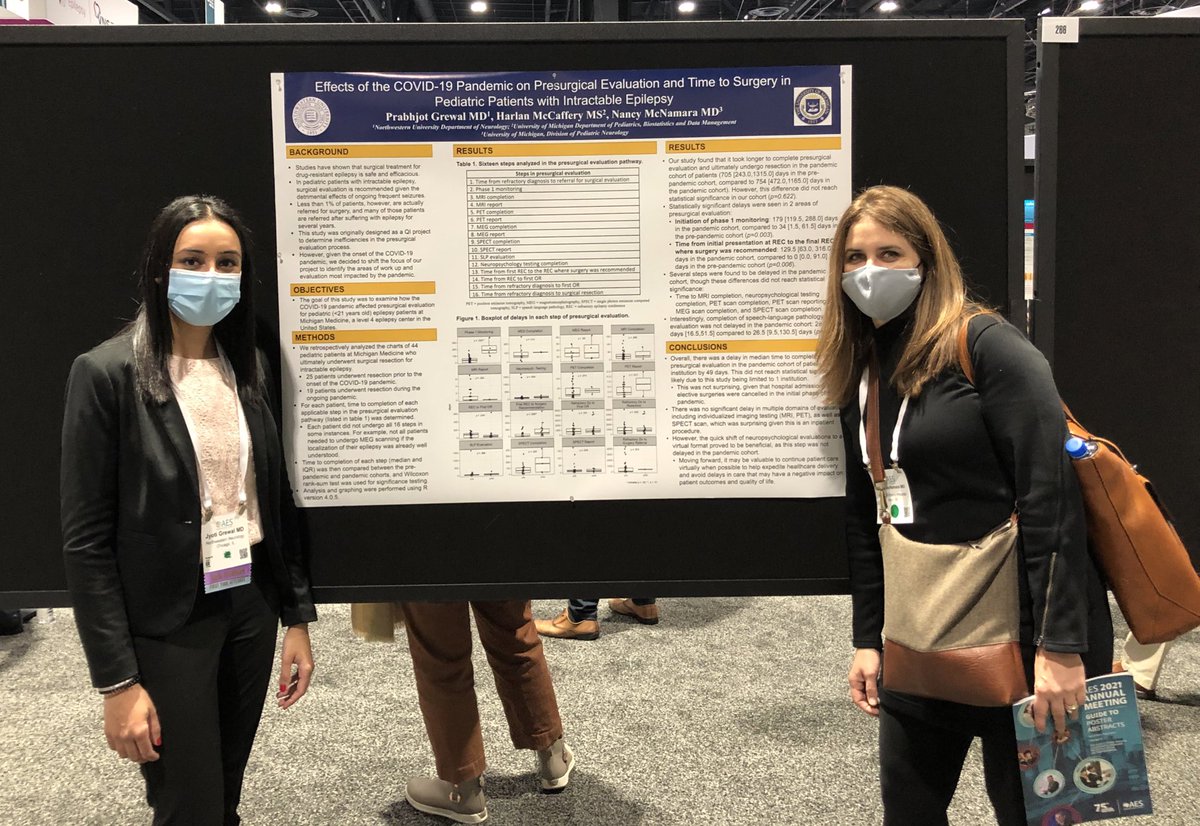 Grateful for my wonderful <a href="/UMneurosciences/">UMichNeurosciences</a> mentor Dr. McNamara! (Color scheme very fitting after yesterday’s events 💙💛)